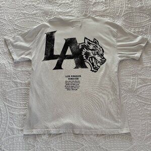DARC SPORT UNISEX LA Forever "Premium Vintage" Oversized White Tee men's MEDIUM